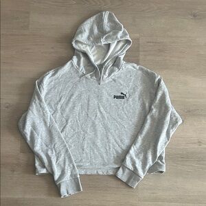 Puma Cropped Hoodie Sweatshirt